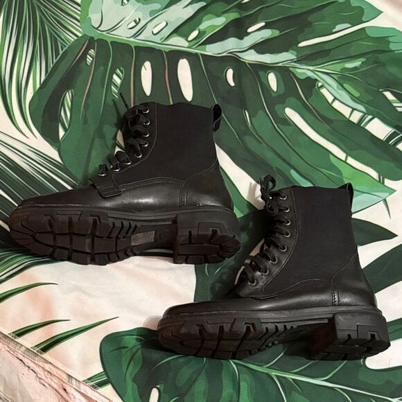 Rag & Bone Black Lace-Up Boots main image 9